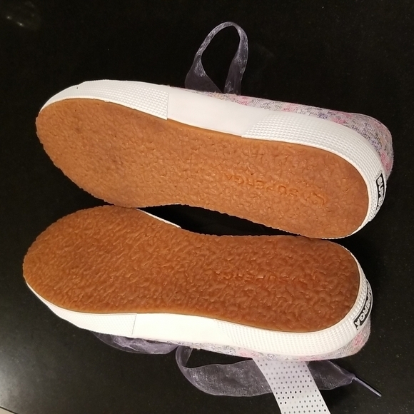 💕LOVESHACKFANCY x SUPERGA💕 Classic Sneaker ~ Lavender Blooms Floral US 8.5 NWT - Picture 15 of 16